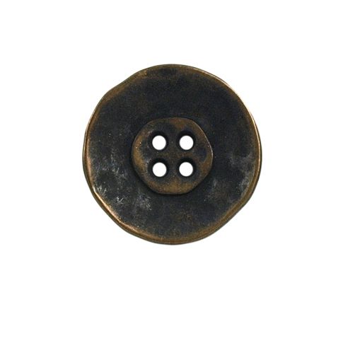 Bouton Justin en métal 22 mm - Bronze