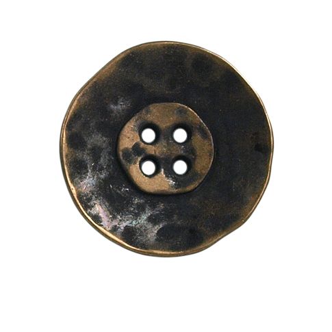 Bouton Justin en métal 27 mm - Bronze