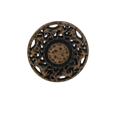 Bouton Michel-Angelo forme lion en métal 22 mm - Bronze