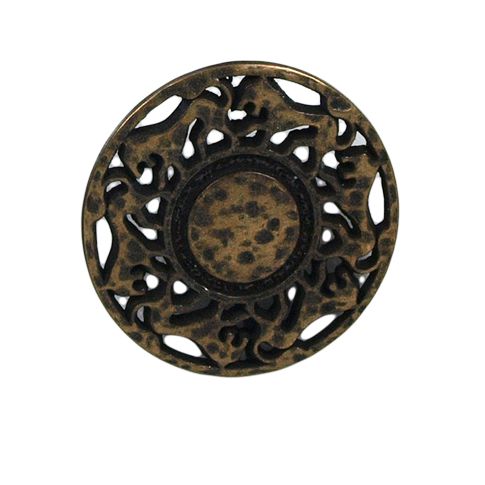 Bouton Michel-Angelo forme lion en métal 27 mm - Bronze