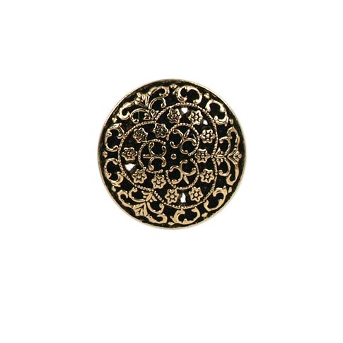 Bouton Dante en métal 18 mm - Or