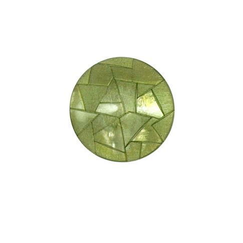 Bouton Emma triangle nacré 18 mm - Vert