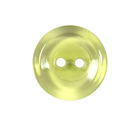 Bouton Cristobal transparent 22 mm - Vert