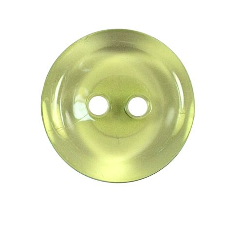 Bouton Cristobal transparent 27 mm - Vert