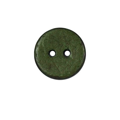 Bouton bois Claudie mat 18 mm - Vert