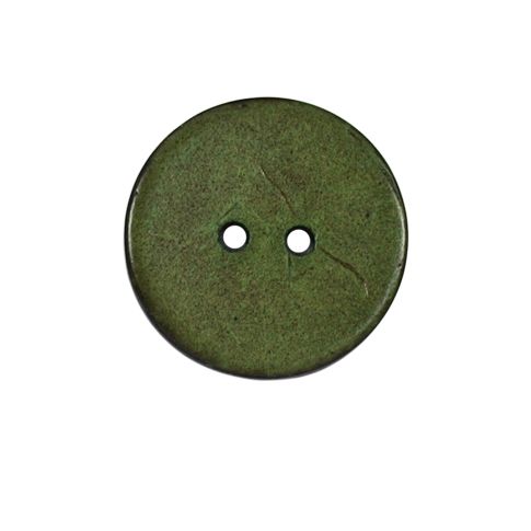Bouton bois Claudie mat 22 mm - Vert