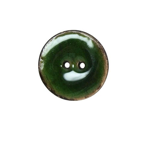 Bouton bois laqué Velentino 20 mm - Vert