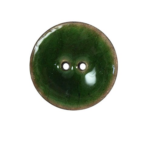 Bouton bois laqué Velentino 25 mm - Vert