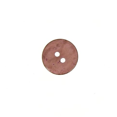 Bouton bois coco teint Hubert 12 mm - Violet clair