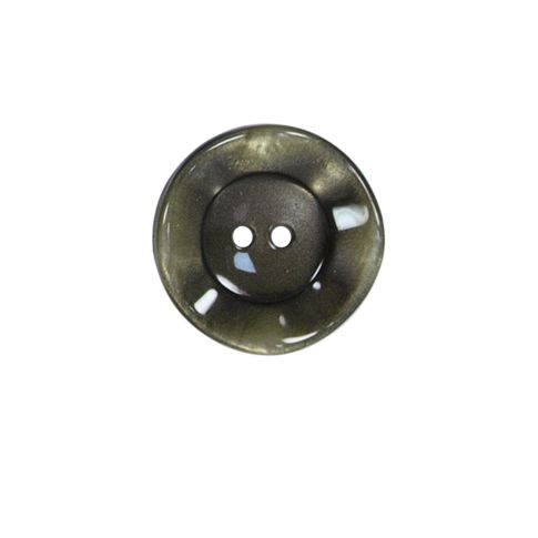 Bouton bord gondolé Agatha 18 mm - Vert