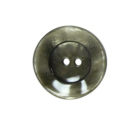 Bouton bord gondolé Agatha 22 mm - Vert