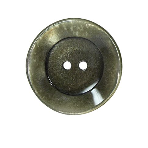 Bouton bord gondolé Agatha 27 mm - Vert