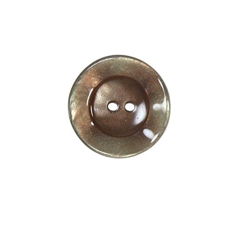 Bouton bord gondolé Agatha 18 mm - Beige