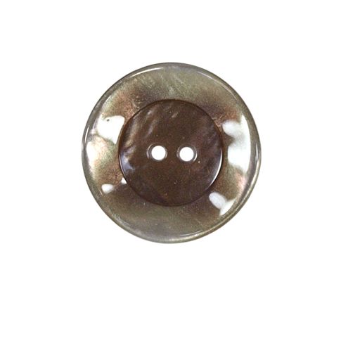 Bouton bord gondolé Agatha 22 mm - Beige