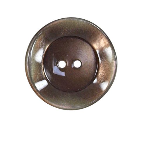 Bouton bord gondolé Agatha 27 mm - Beige