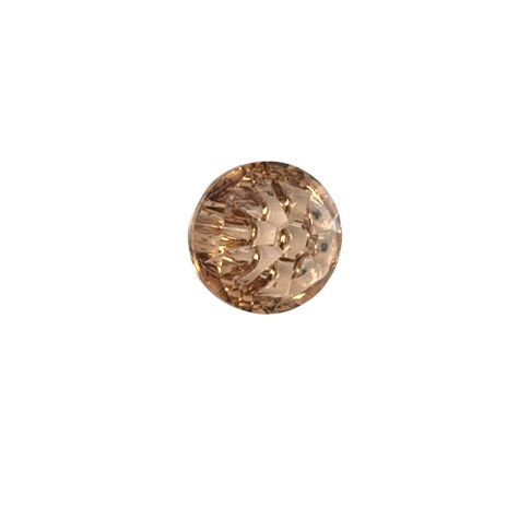 Bouton diamant transparent 12 mm - Bronze
