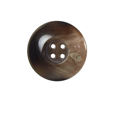 Bouton incurvé nacré Vera 22 mm - Ocre