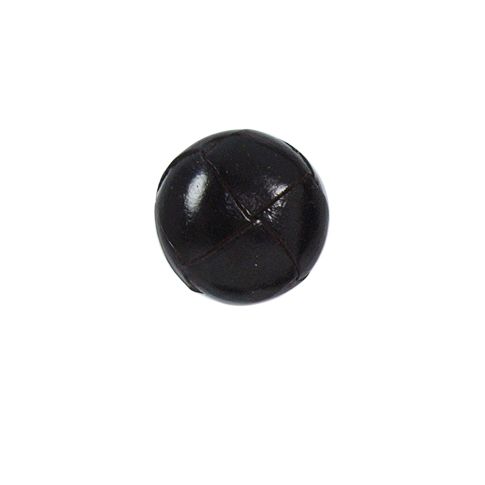 Bouton Giustina effet capitonné 15 mm - Marron