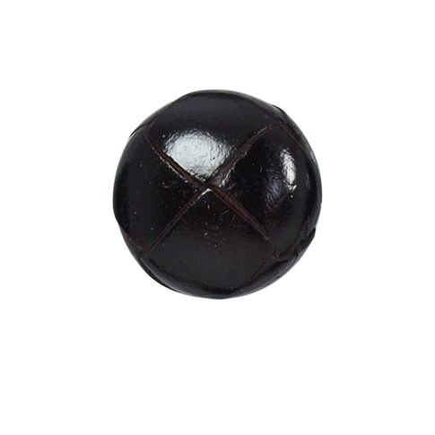 Bouton Giustina effet capitonné 20 mm - Marron