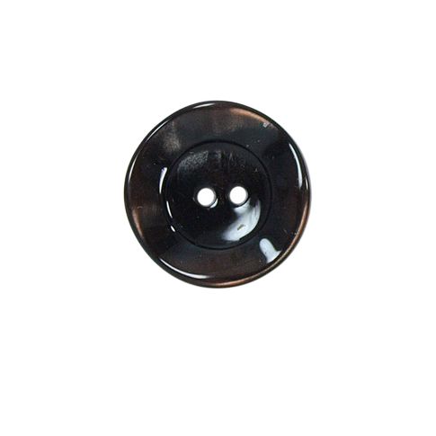 Bouton bord gondolé Agatha 18 mm - Ocre