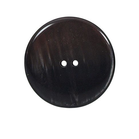 Bouton nacré plat Kate 27 mm - Ocre