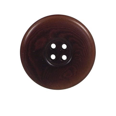 Bouton incurvé Carolina 27 mm - Marron