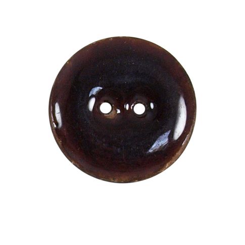 Bouton bois laqué Velentino 25 mm - Marron