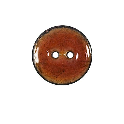 Bouton bois laqué Velentino 20 mm - Orange
