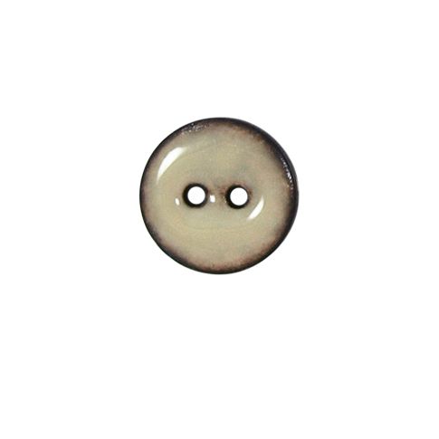 Bouton bois laqué Velentino 15 mm - Blanc