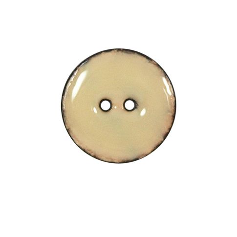 Bouton bois laqué Velentino 20 mm - Blanc