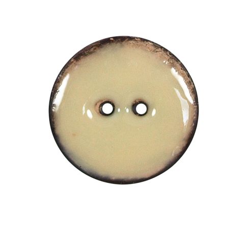 Bouton bois laqué Velentino 25 mm - Blanc