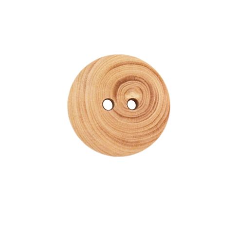 Bouton bois lisse - 18 mm