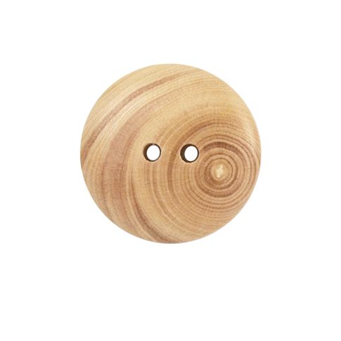 Bouton bois lisse - 22 mm