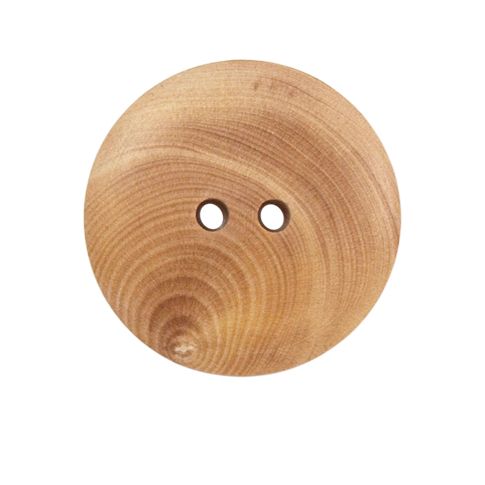 Bouton bois lisse - 27 mm