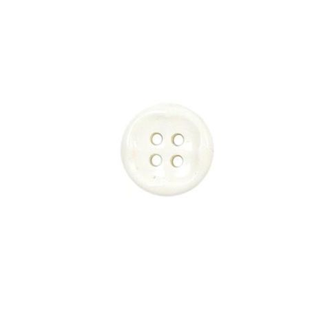 Bouton forme fleur 12 mm - Blanc