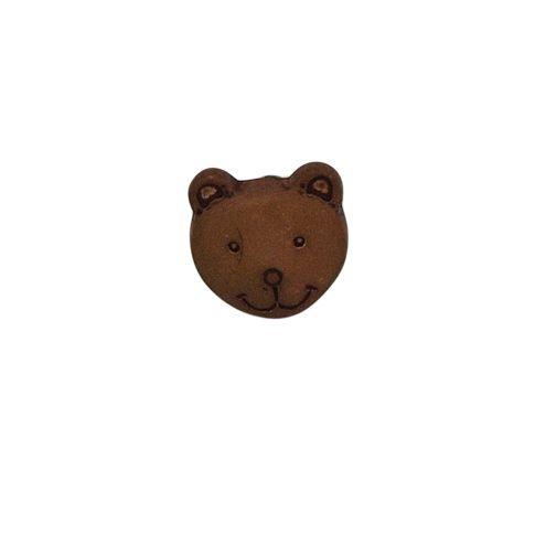 Bouton ourson Paco 12 mm - Brun