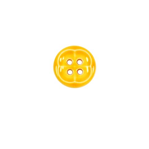 Bouton Nicolas forme fleur 12 mm - Jaune
