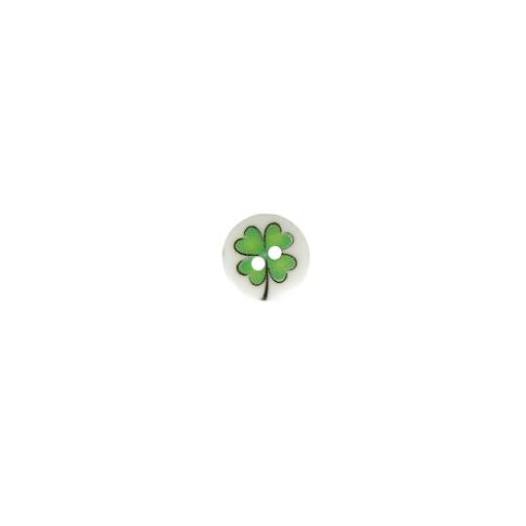 Bouton trèfle à quatre feuilles 12 mm