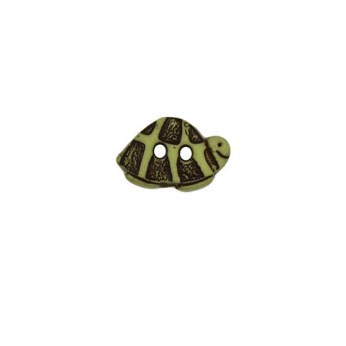 Bouton tortue 14 mm - Vert