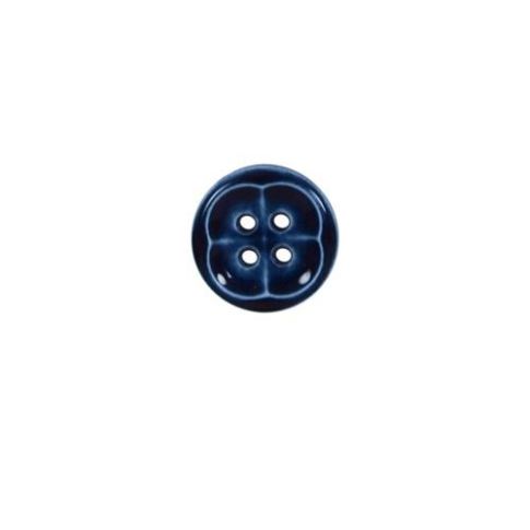 Bouton forme fleur 12 mm - Bleu nuit