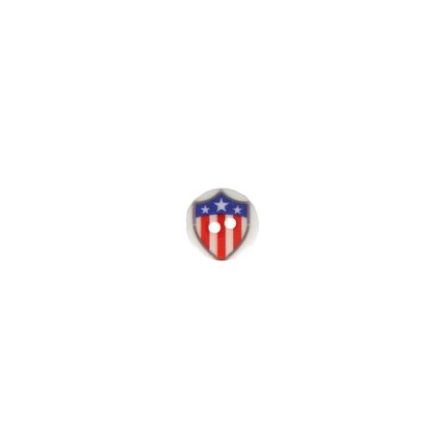 Bouton écusson drapeau américain 12 mm