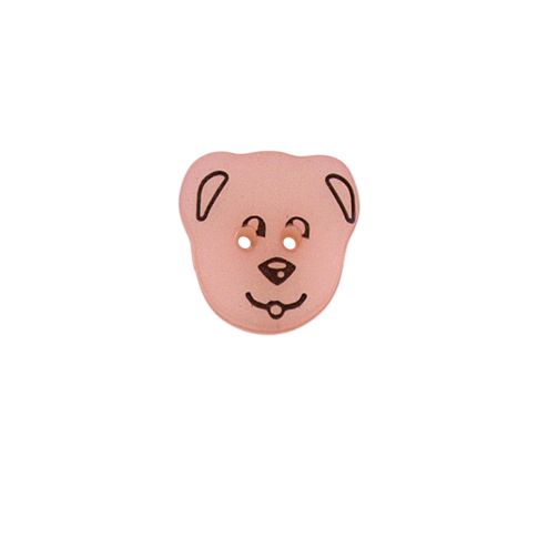 Bouton Karl ourson 14 mm - Rose