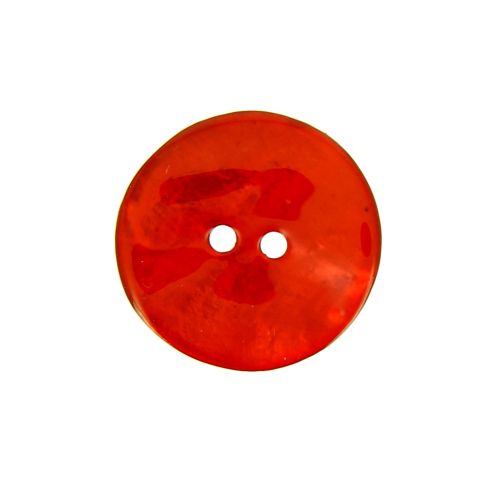 Boutons nacré 27 mm - Rouge