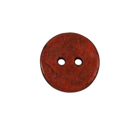 Bouton bois Claudie mat 18 mm - Orange