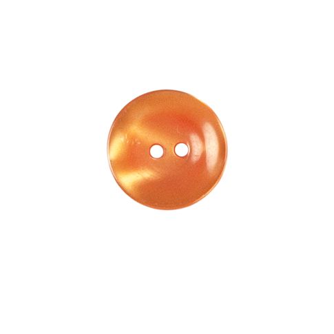 Bouton brillants creusé Giorgio 15 mm - Orange