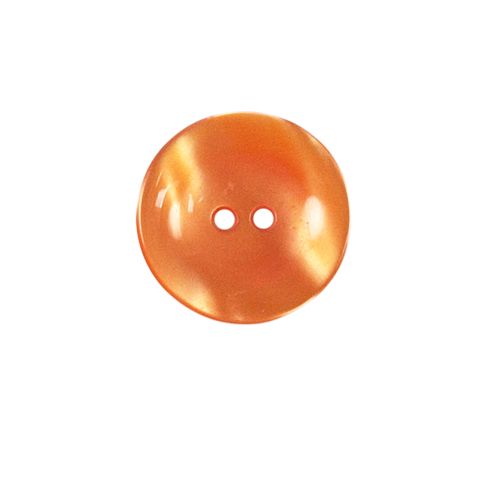 Bouton brillants creusé Giorgio 18 mm - Orange