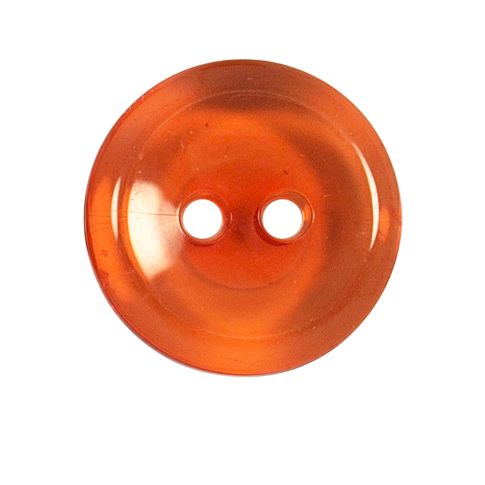 Bouton Cristobal transparent 27 mm - Orange