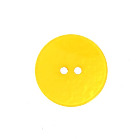 Bouton effet froissé 22 mm - Jaune