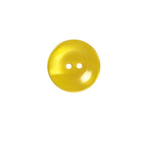 Bouton brillants creusé Giorgio 15 mm - Jaune