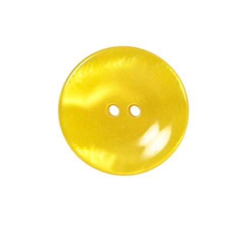 Bouton brillants creusé Giorgio 22 mm - Jaune